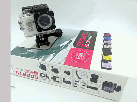 Sports Camera 1080P Full HD H.264 (Water Proof 30M)