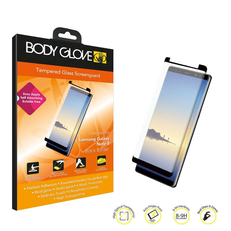 Body Glove Tempered Glass Screen Protector  Samsung Galaxy Note 8