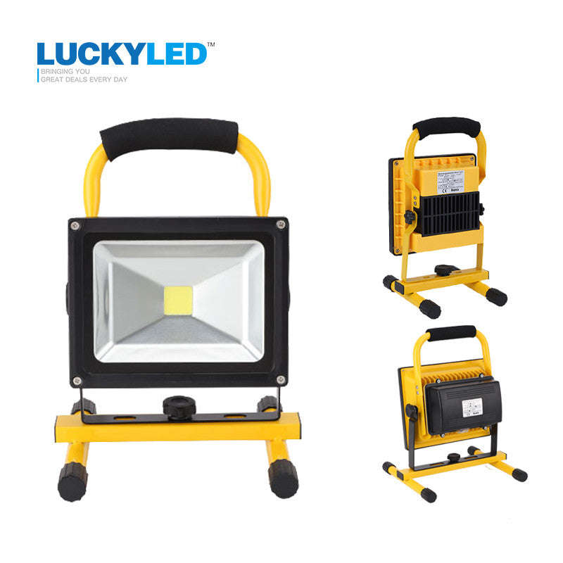 portable rechargeable led flood light 10W 20W - Slim Warm white / 20W / China