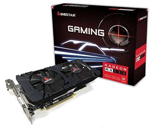 Biostar Radeon RX 580 8GB GDDR5  * EXCELLENT CONDITION ** ORIGINAL PACKAGING*