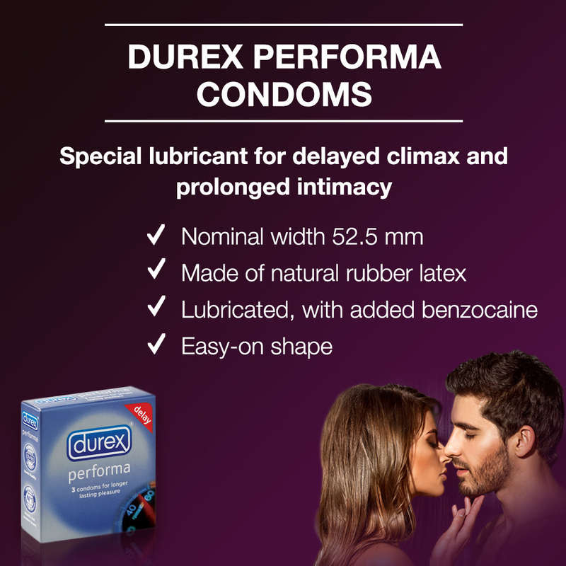 Durex Performa Condoms - 3's