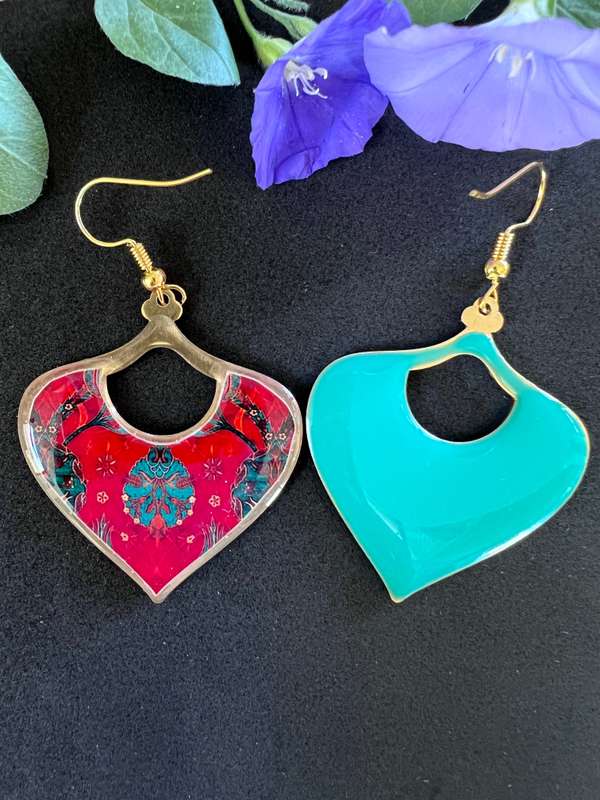 Double Sided Morocan Leaf earrings