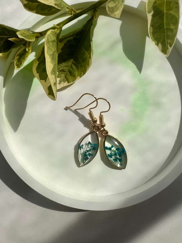 Dainty Blue Fynbos Blast Earrings