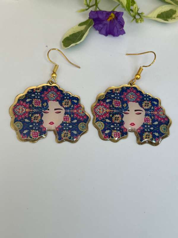 Love my curls earrings