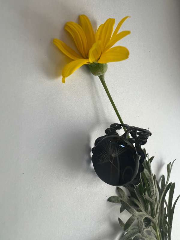Real Dandelion Statement Ring