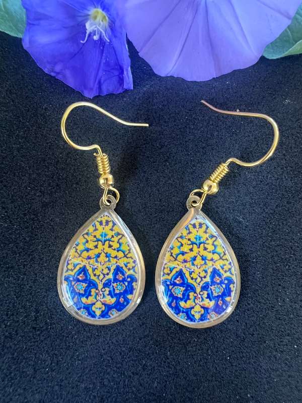 Double Sided Paisley earrings
