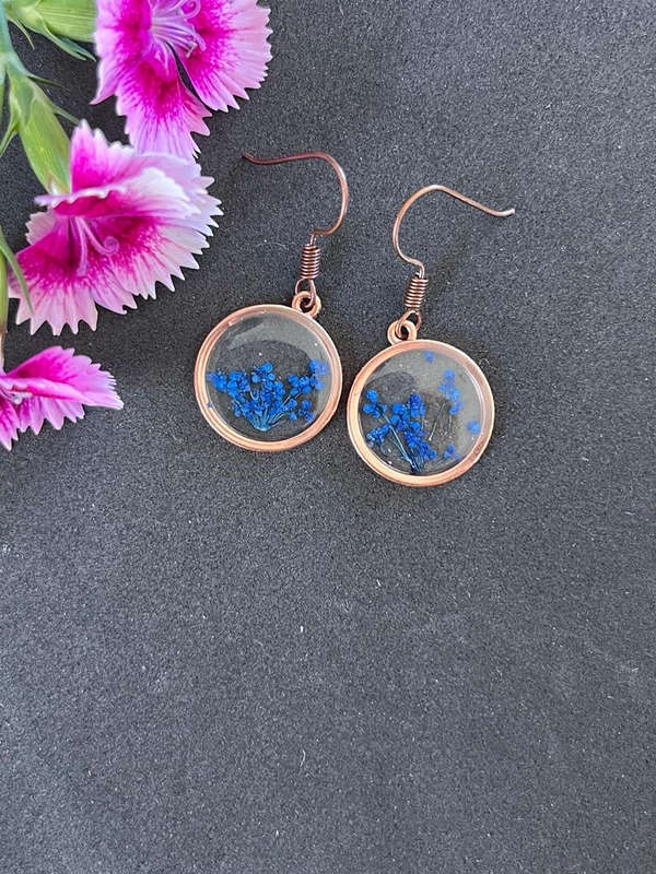 Dainty Blue Fynbos Blast Earrings