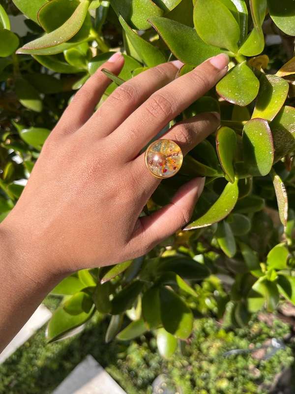 Fynbos Blast Adjustable Resin Ring