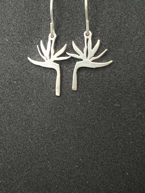 Sterling Silver Strelitzia necklace