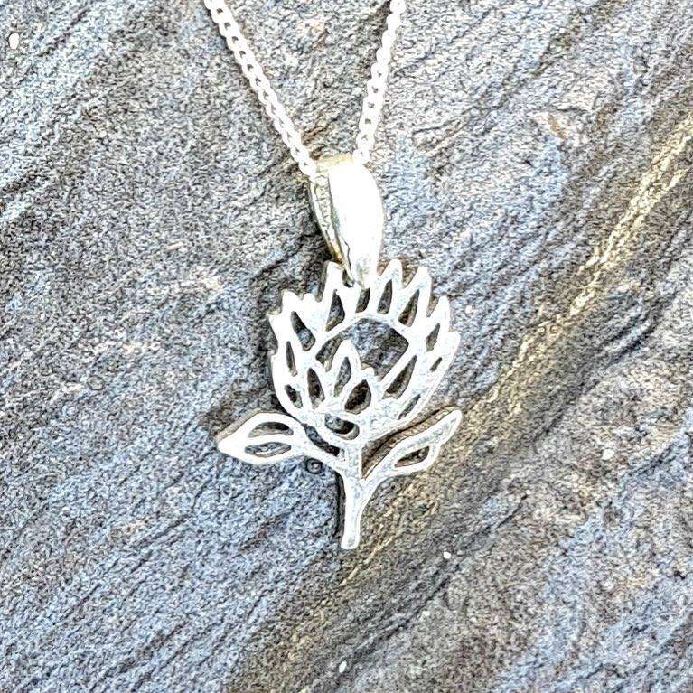 Sterling Silver protea