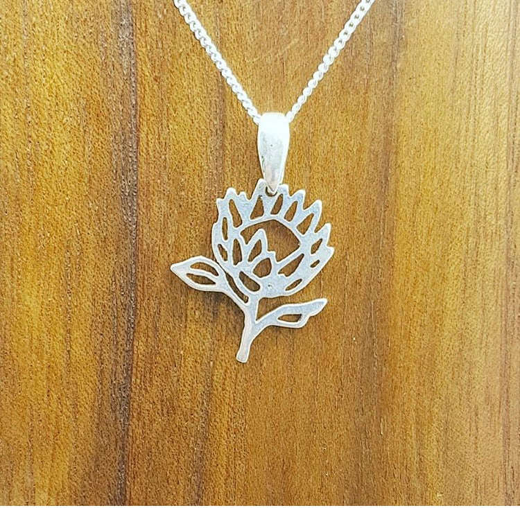 Sterling Silver protea