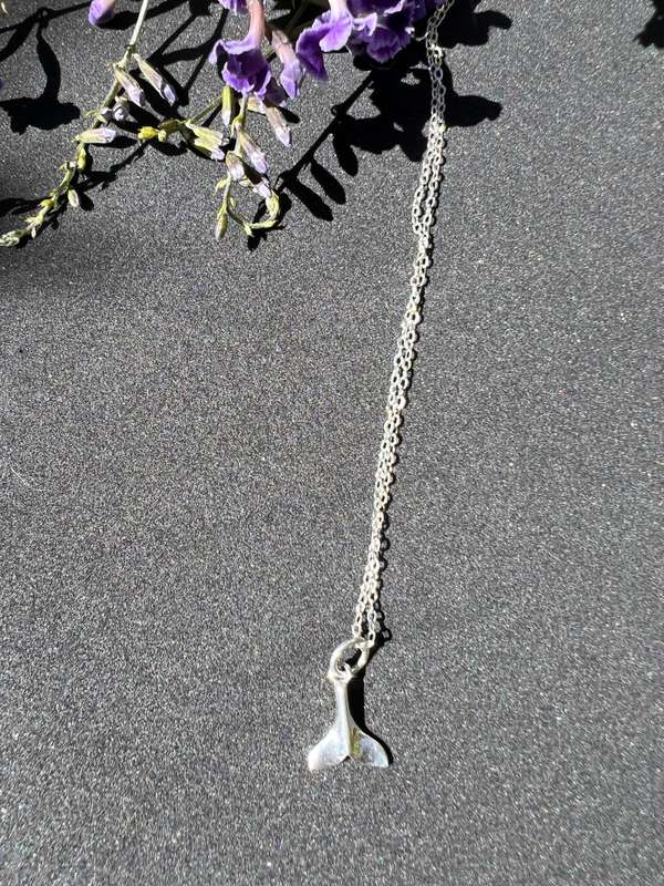 Sterling silver whale tale