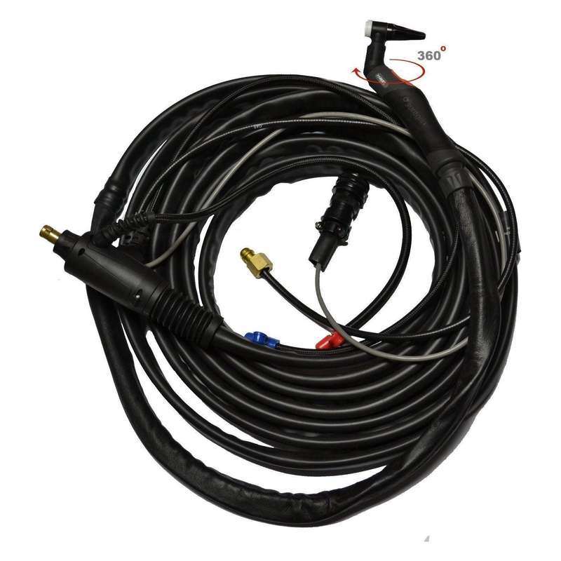 Parker Suregrip SGT250 HF Water-Cooled TIG Torch - 360° Head (8M)