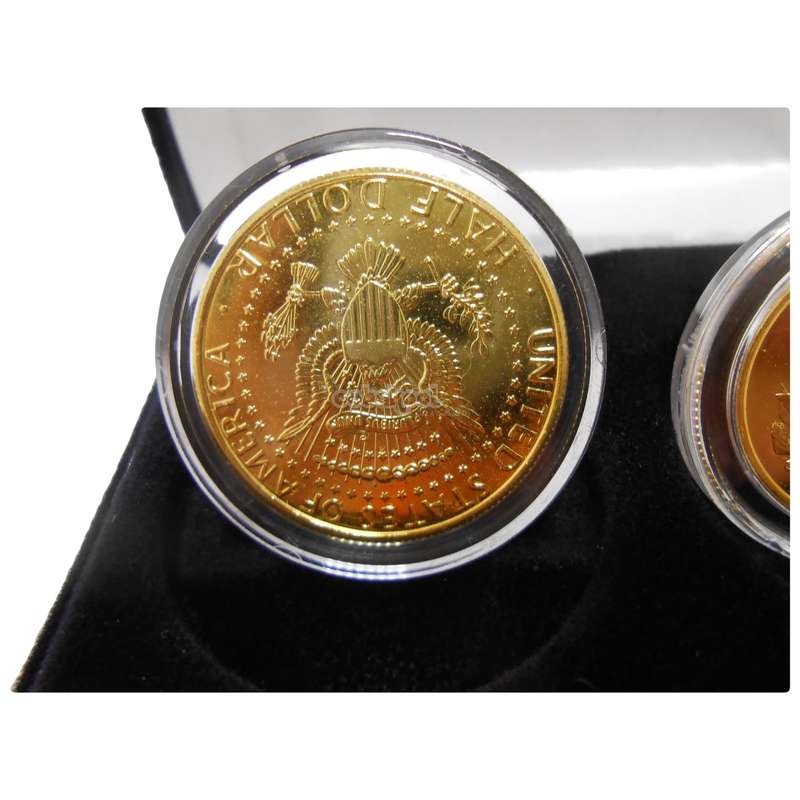 50th Anniversary Man In Space / NASA 24kt Gold Plated Coin Set / Commemorative Coins