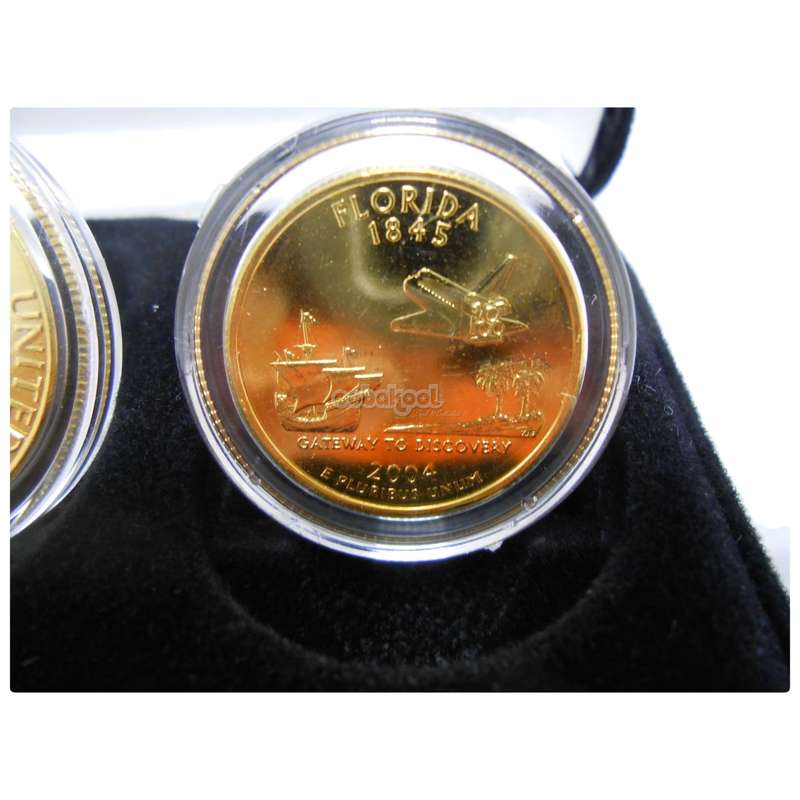 50th Anniversary Man In Space / NASA 24kt Gold Plated Coin Set / Commemorative Coins