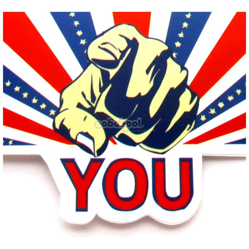 America Needs You / Army Recruitment Sticker / Ideal for Skateboards & Phones / Pack of 9