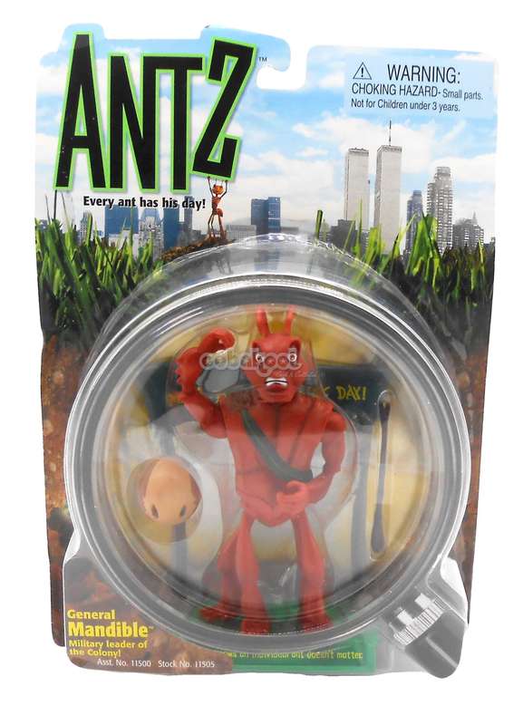 Antz / General Mandible / 1998 / Vintage 14cm Action Figure / MOC