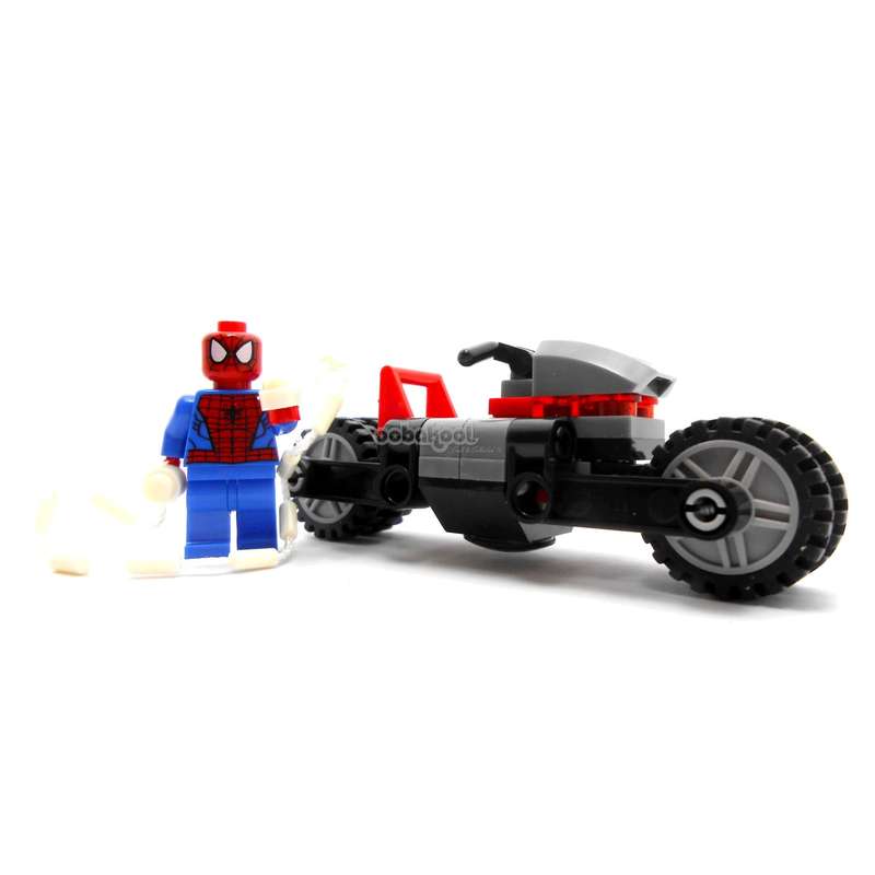 Avengers / Spider-Man + Speedster Bike / OobaKool Minifigure Vehicle