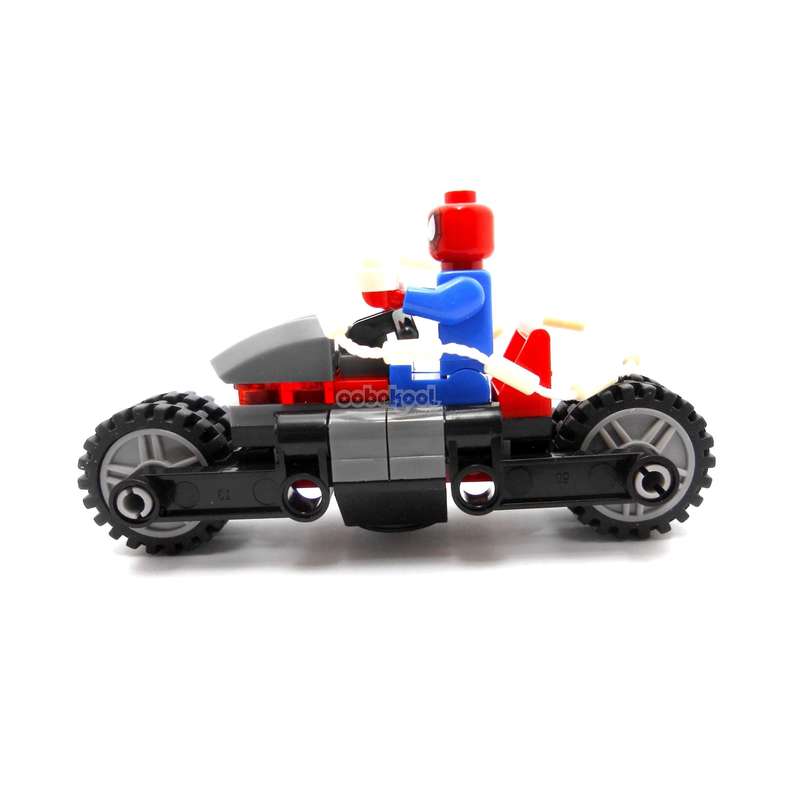 Avengers / Spider-Man + Speedster Bike / OobaKool Minifigure Vehicle