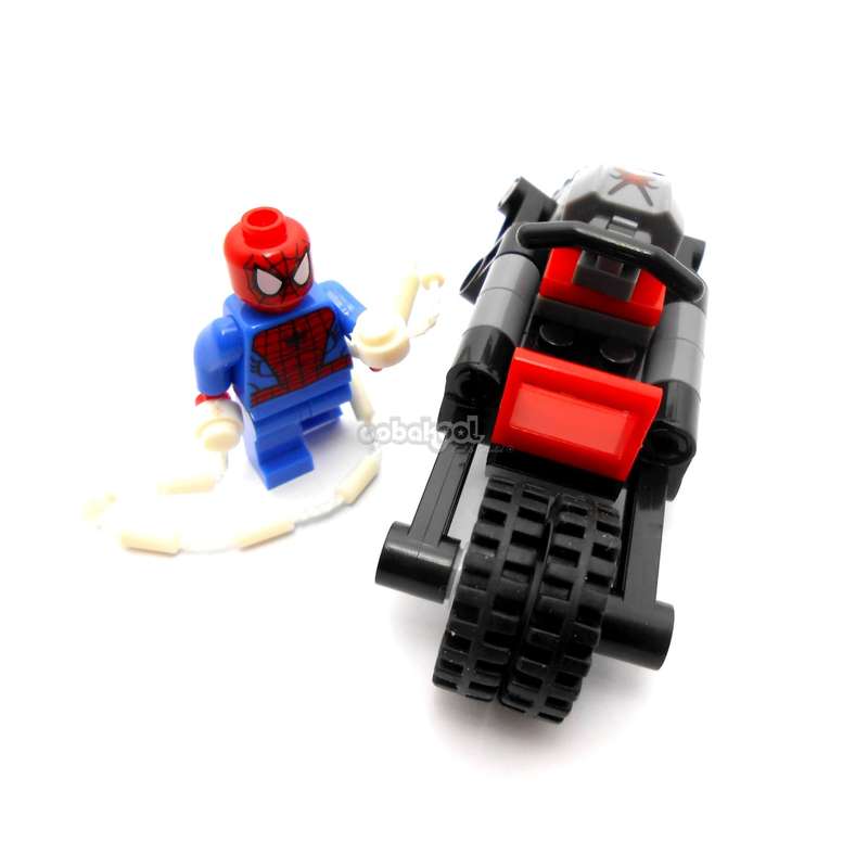 Avengers / Spider-Man + Speedster Bike / OobaKool Minifigure Vehicle