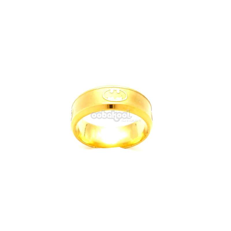 Batman / Gold Alloy Steel Ring - Size 9