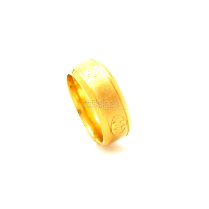Batman / Gold Alloy Steel Ring - Size 9