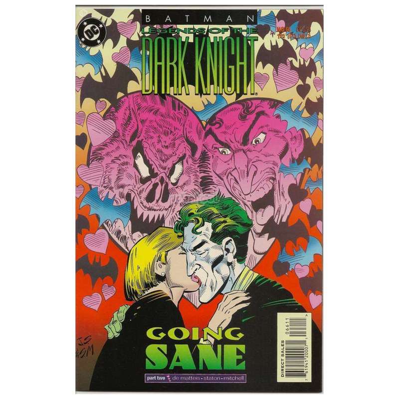 The Dark Knight / Going Sane Part 2 / DC #66 Dec 1994 / Vintage Comic Book / STOCK CLEARANCE!!!!