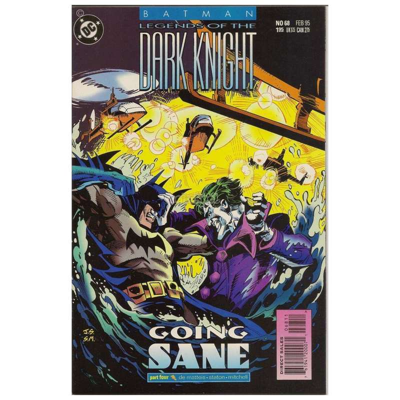 The Dark Knight / Going Sane Part 4 / DC #68 Feb 1995 / Vintage Comic Book / STOCK CLEARANCE!!!!