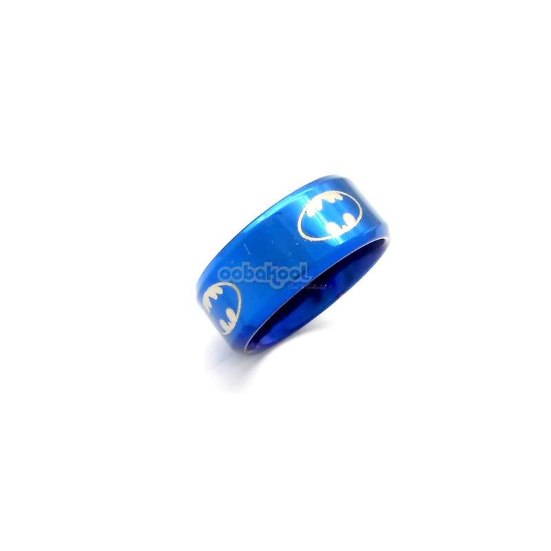 Batman / Midnight Blue Alloy Steel Ring / Size 6