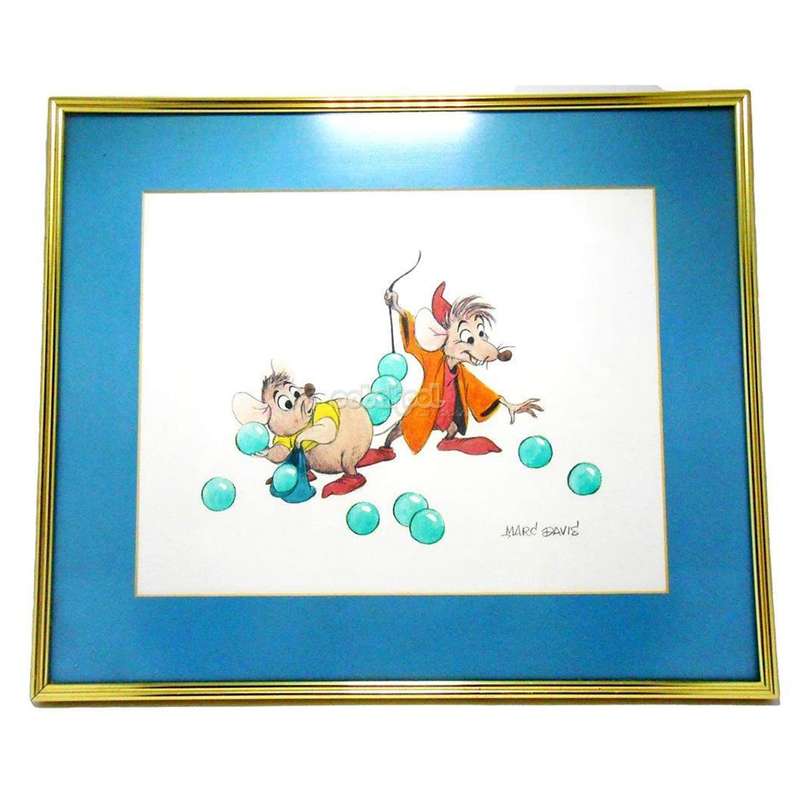 Disney / Cinderella / Marc Davis 1988 Production Sketch / Certificate Of Authenticity