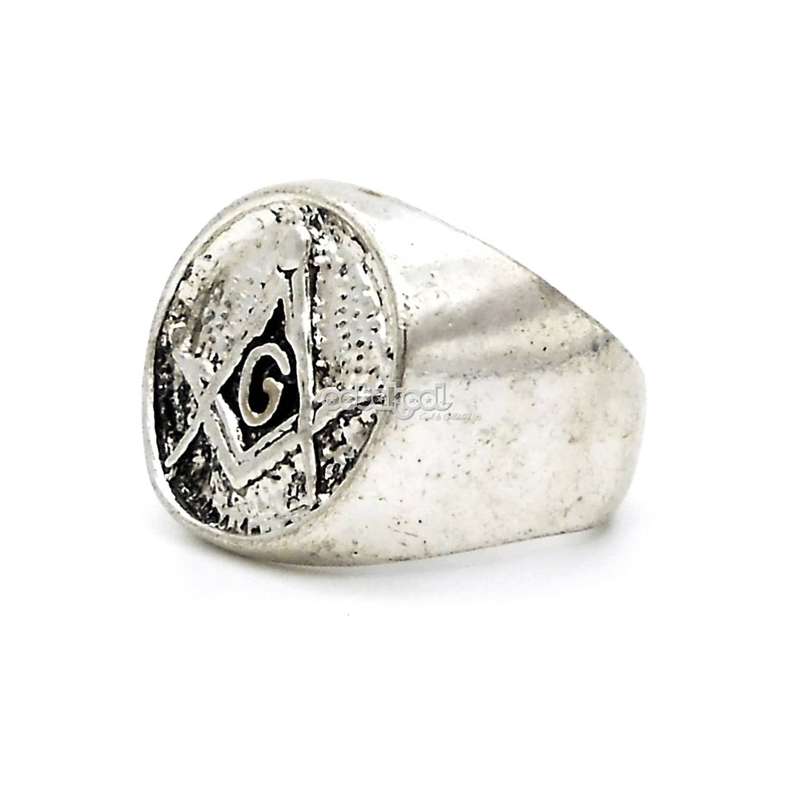 Freemason Masonic Ring / The Da Vinci Code / Stainless Steel - Size 10