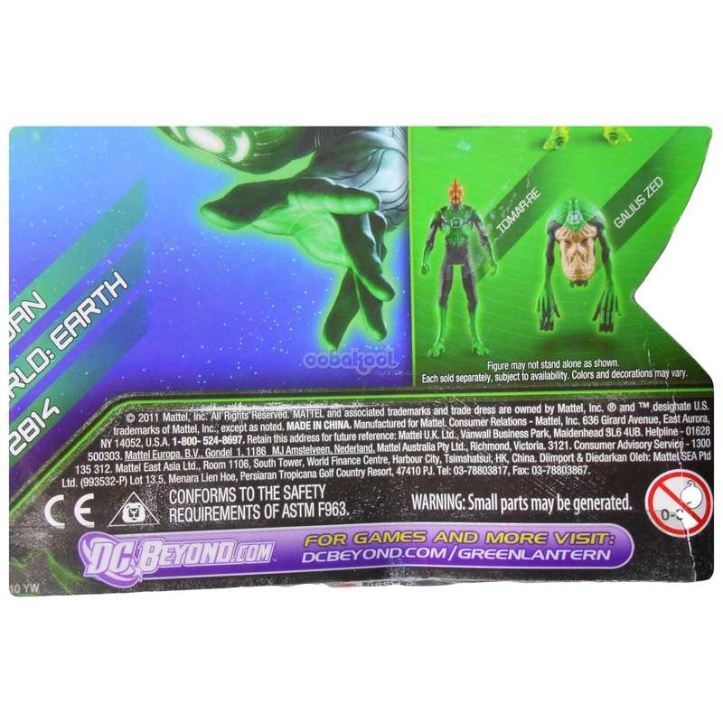 Green Lantern / Battle Axe Hal Jordan / DC 2011 / MOC / 9cm Action Figure