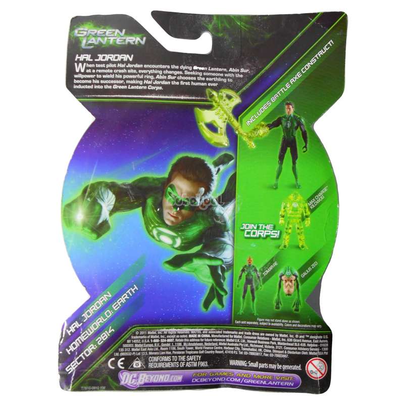 Green Lantern / Battle Axe Hal Jordan / DC 2011 / MOC / 9cm Action Figure