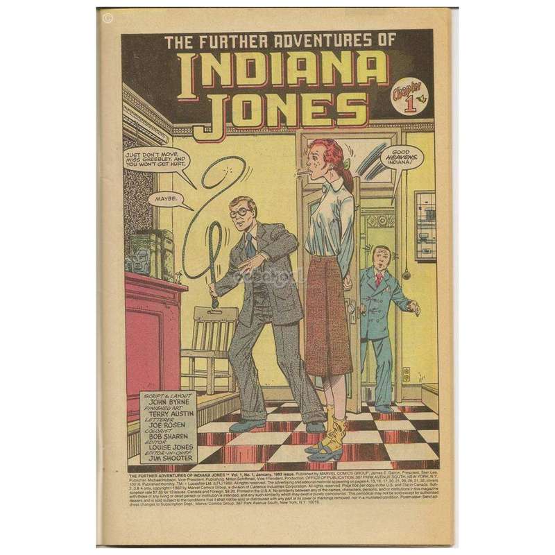 Indiana Jones / Chapter 1 / Marvel #1 Jan 1983 / Vintage Comic Book