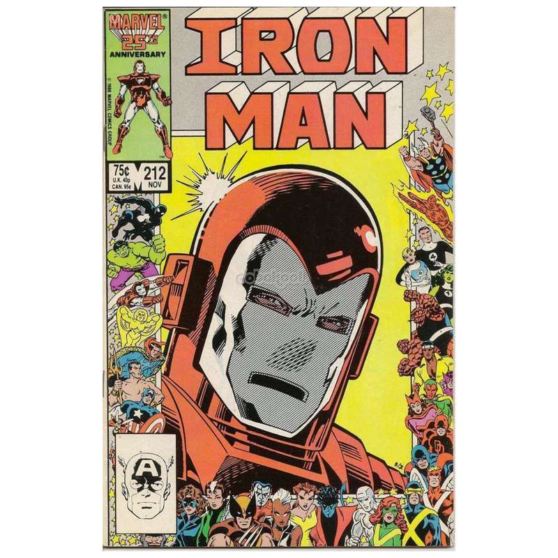 Iron Man / Precious Legacy / Marvel Vol 1 #212 Nov 1986 / Vintage Comic Book