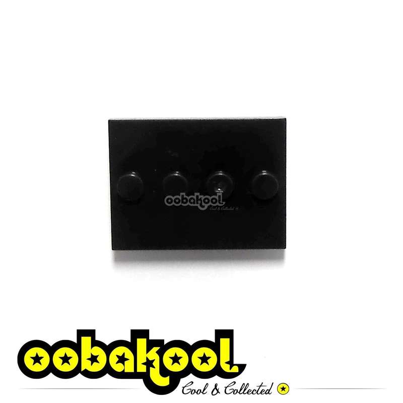 MINIFIGURE STAND / PLATE 3X4 WITH 4 KNOBS / OobaKool Minifigure Accessory