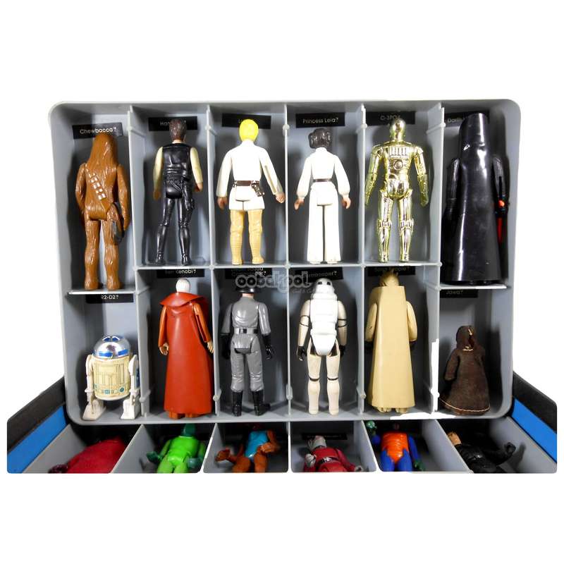 Star Wars / 1970'S Mini-Action Figure Case with 24 Kenner 3.75" Figures / Collectors Set