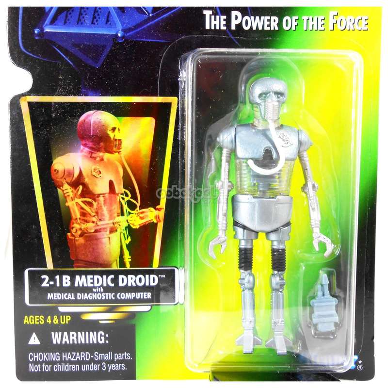 Star Wars / 2-1B Droid / POTF Collection / 1996 Kenner 3.75 Inch Action Figure / MOC
