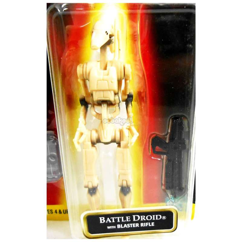 Star Wars / Battle Droid - Clean / Episode 1 Collection / 1998 Hasbro 3.75 Inch Action Figure / MOC