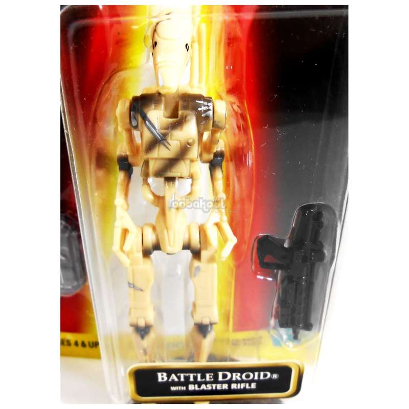 Star Wars / Battle Droid - Sliced / Episode 1 Collection / 1998 Hasbro 3.75 Inch Action Figure / MOC