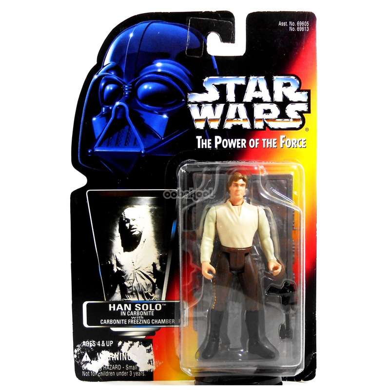 Star Wars / Han Solo in Carbonite / POTF Collection / 1996 Hasbro 3.75 Inch Action Figure / MOC