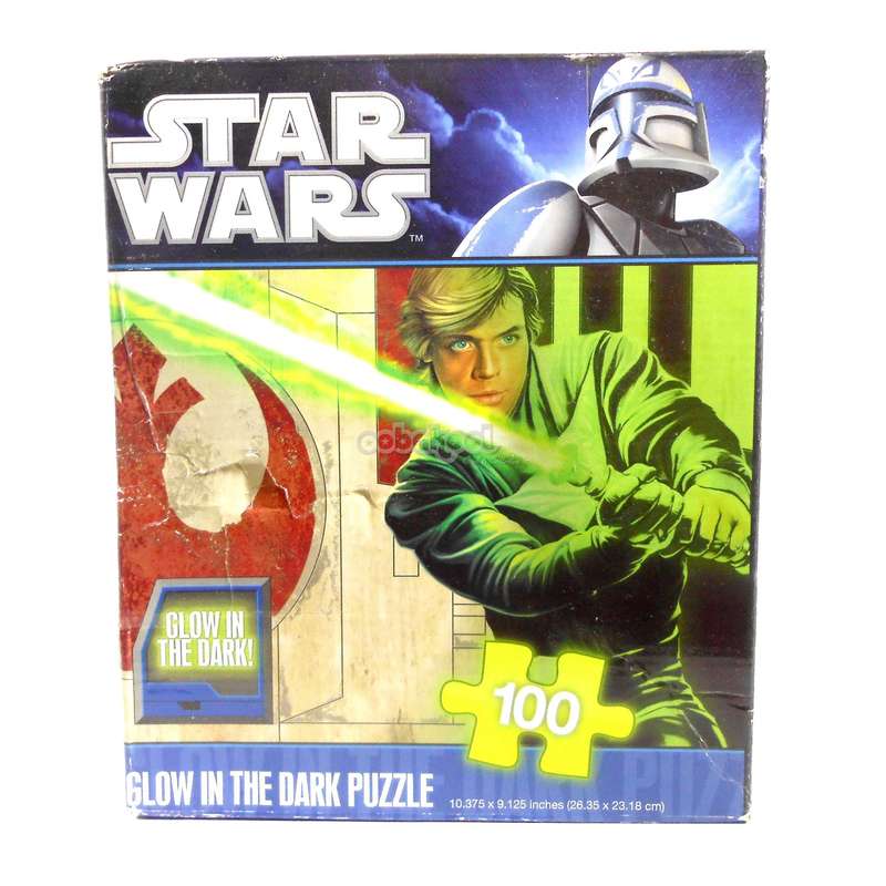 Star Wars / Luke Skywalker / 100 Piece Glow-In-The-Dark Puzzle / 2010 Lucasfilm / NIB
