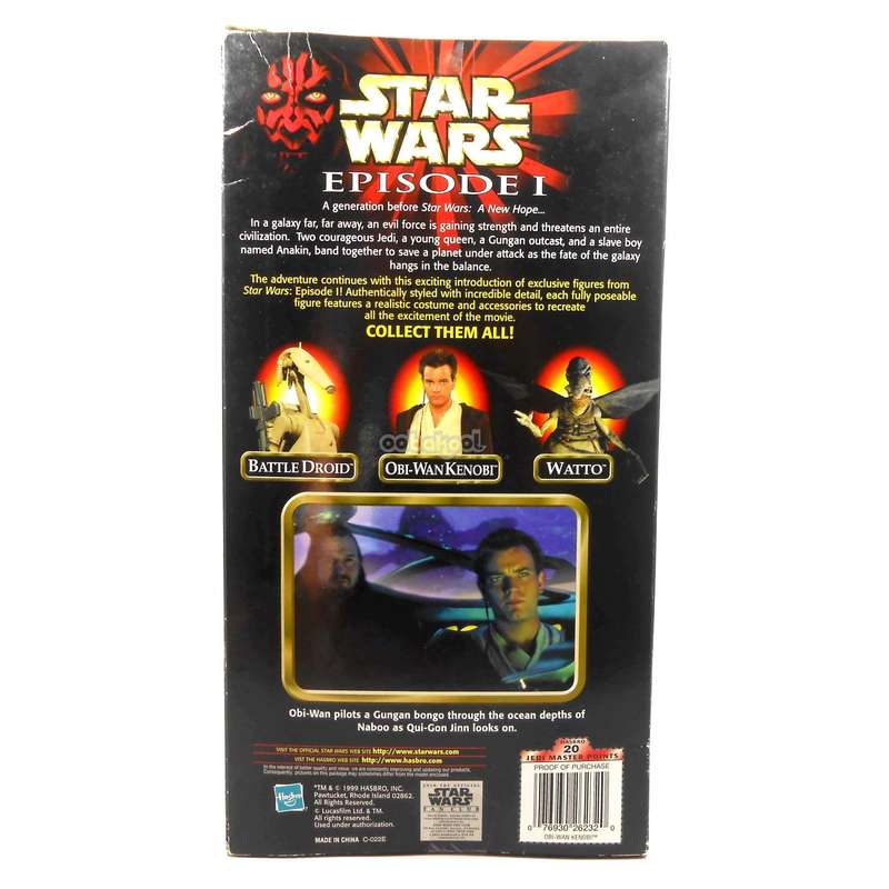Star Wars / Obi-Wan Kenobi / Episode 1 Collection / 1999 Hasbro 12 Inch Poseable Figure / NIB