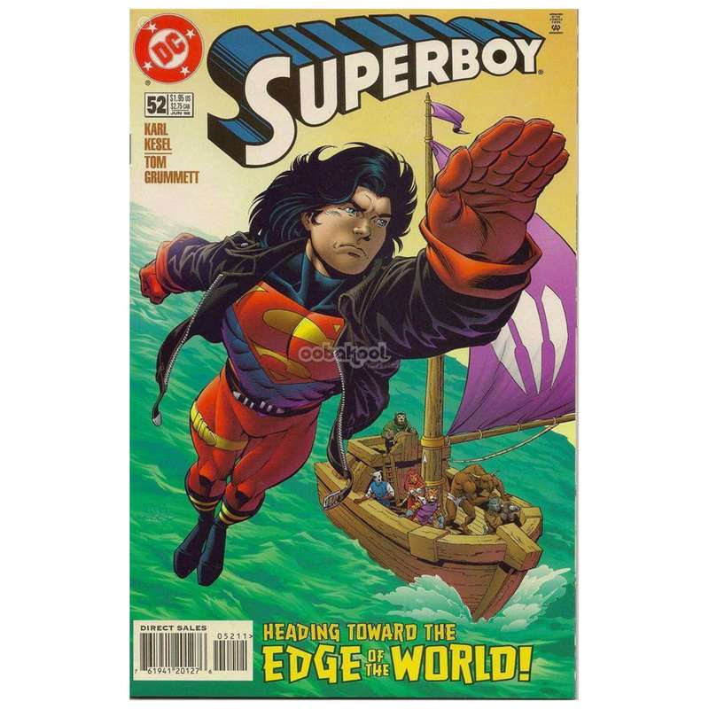 Superboy "Last Boy On Earth" Part 3 of 4 Destination Unknown! DC#52 June 1998 Vintage Comic Book