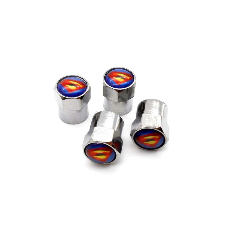 Superman Wheel Stem Valve Caps / Set of 4 / Limited Edition