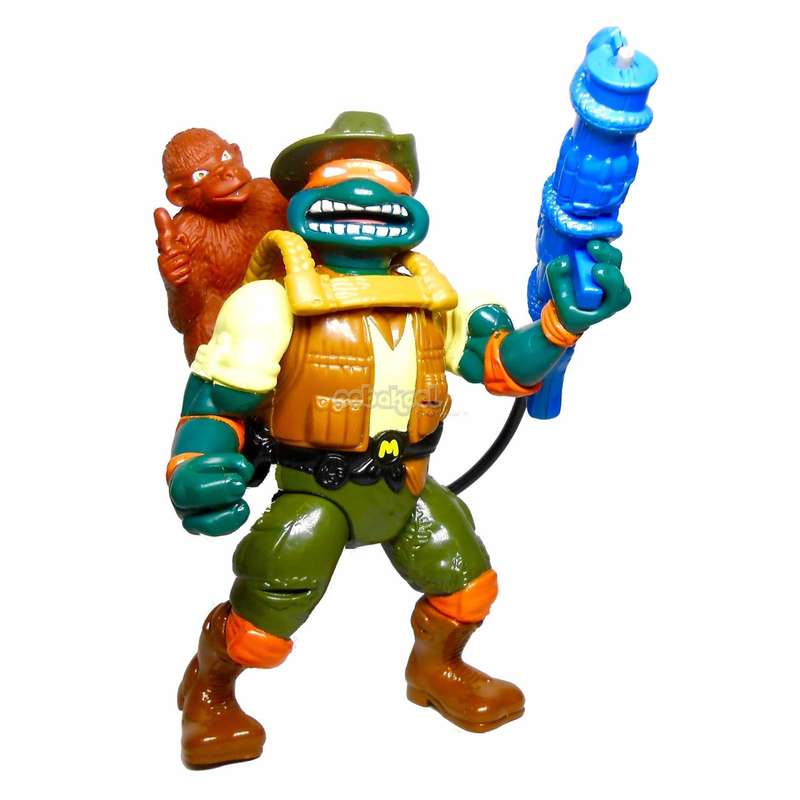 Teenage Mutant Ninja Turtles / Michaelangelo 1995 Safari / 11cm Vintage Action Figure