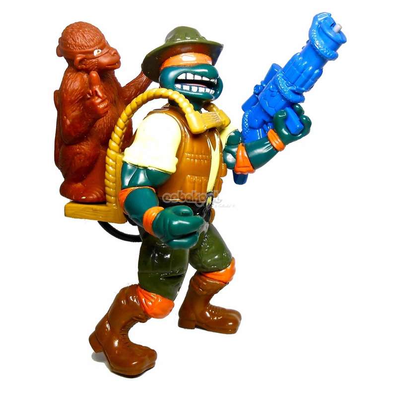 Teenage Mutant Ninja Turtles / Michaelangelo 1995 Safari / 11cm Vintage Action Figure