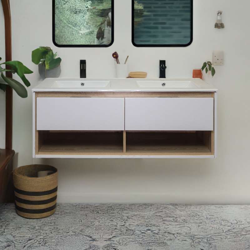 Celeste Double Basin Floating Bathroom Vanity | Denver Bathroom Furniture