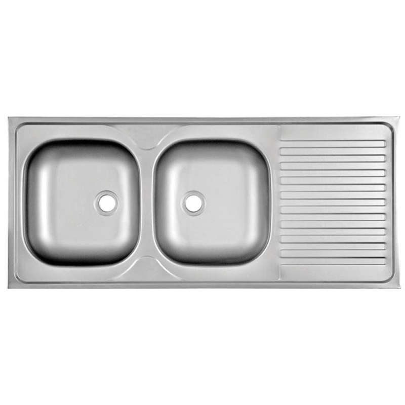 Stainless Steel Sit On Sink 50X120 (Double)