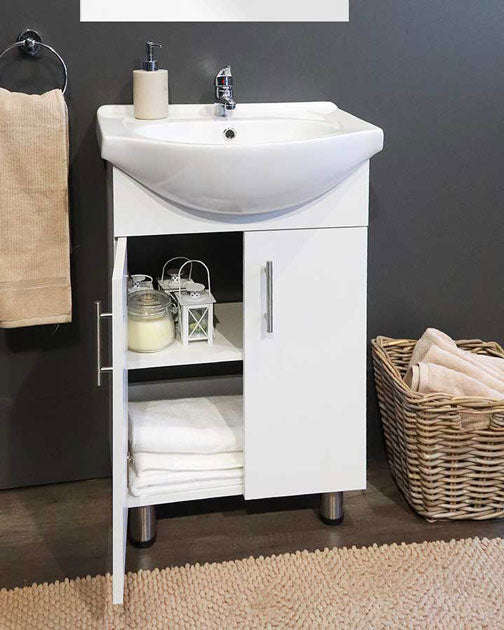 Denver Tiffany Vanity 2 Door Cabinet 550 White